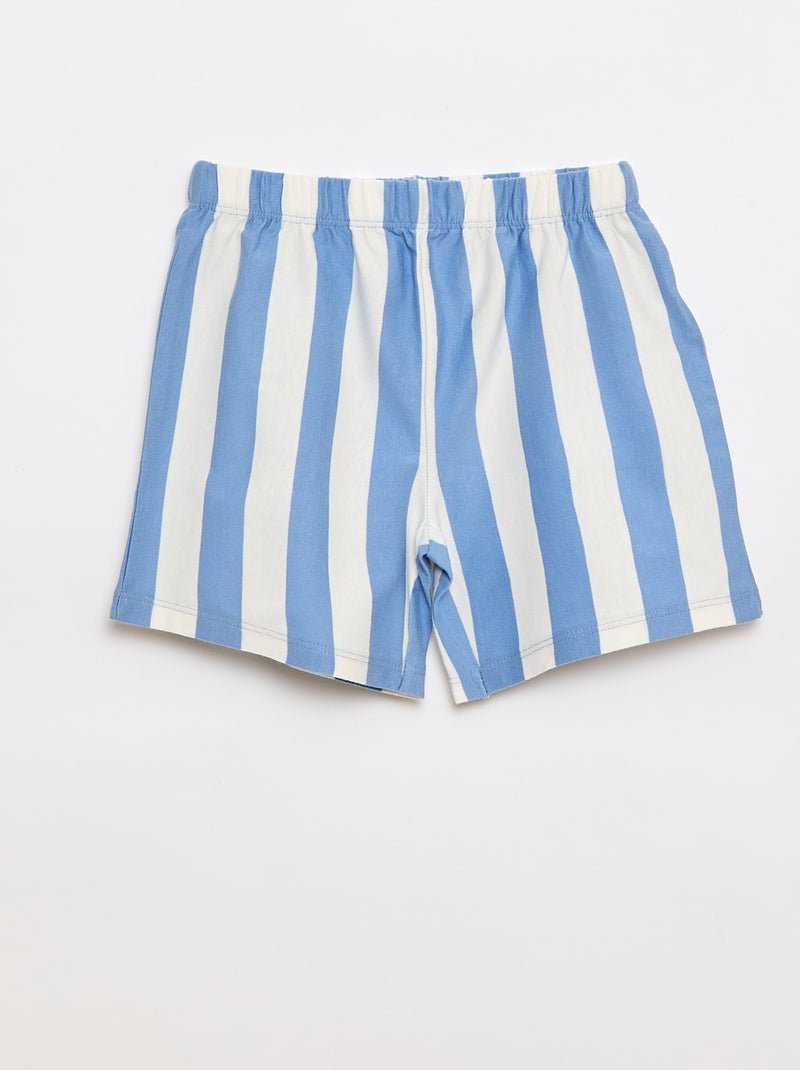 Pijama curto t-shirt + calções 'Bluey' - 2 peças Azul - Kiabi