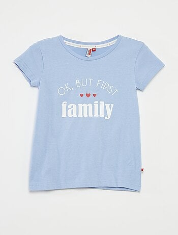 Pijama curto t-shirt + calções 'Dia da Mãe' - 2 peças