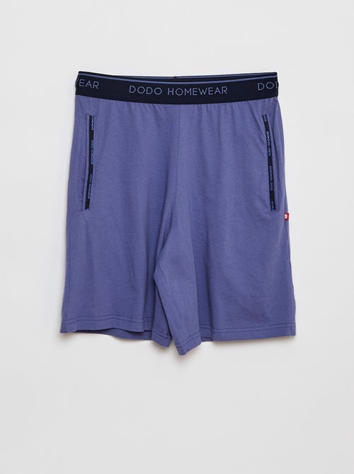 Pijama curto t-shirt + calções em jersey - 2 peças - Kiabi