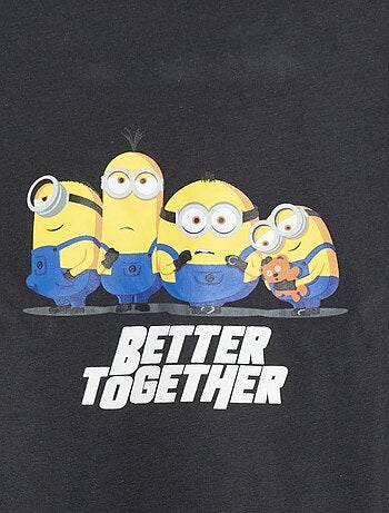 Pijama curto t-shirt + calções 'Minions' - 2 peças