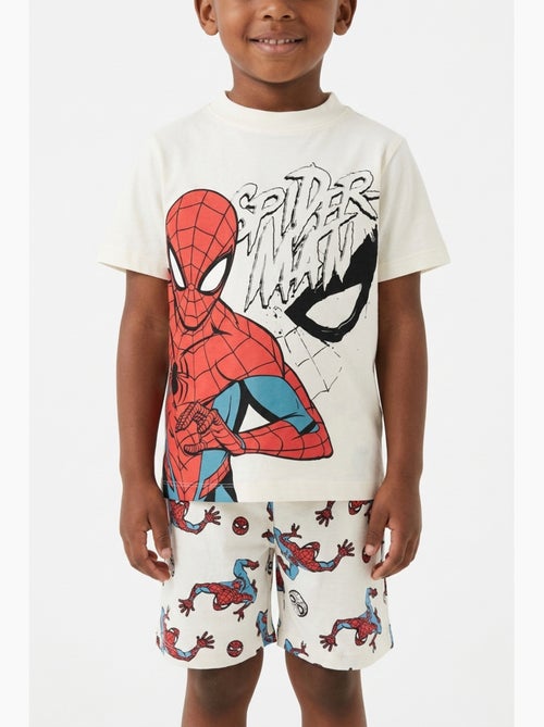Pijama curto t-shirt + calções spiderman menino | licença oficial - Kiabi Pijama curto t-shirt + calções spiderman menino | licença oficial - Kiabi
