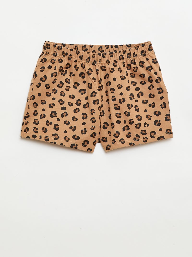 Pijama curto + T-shirt 'Disney' Preto - Kiabi