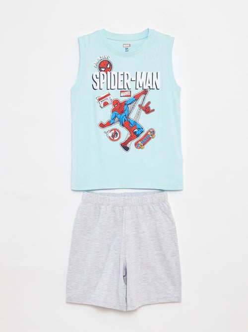 Pijama curto t-shirt sem mangas + calções 'Homem-Aranha' 'Marvel' - 2 peças - Kiabi