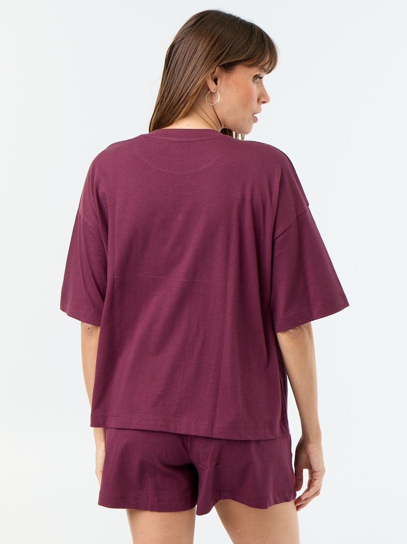 Pijama curto 'Tico e Teco' - 2 peças Vermelho - Kiabi