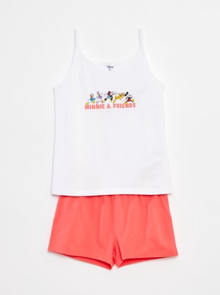 Pijama curto top + calções 'Disney'  - 2 peças