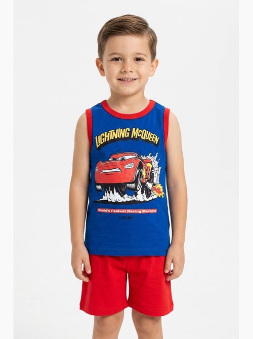 Pijama curto top de alças + calções cars menino | licença oficial - Kiabi Pijama curto top de alças + calções cars menino | licença oficial - Kiabi