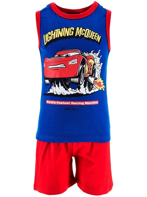Pijama curto top de alças + calções cars menino | licença oficial - Kiabi Pijama curto top de alças + calções cars menino | licença oficial - Kiabi