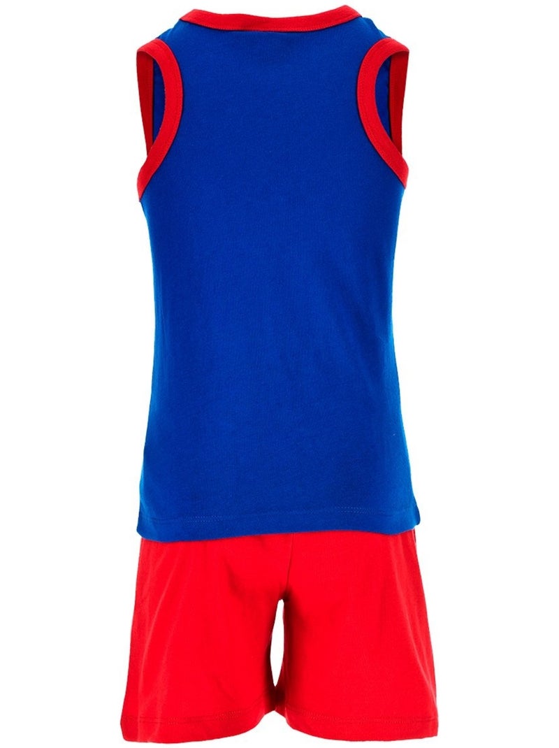 Pijama curto top de alças + calções cars menino | licença oficial Azul - Kiabi