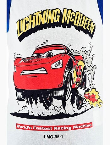 Pijama curto top de alças + calções cars menino | licença oficial