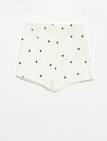 Pijama de 2 peças - calções + T-shirt