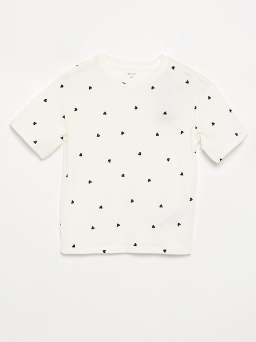 Pijama de 2 peças - calções + T-shirt - Kiabi Pijama de 2 peças - calções + T-shirt - Kiabi