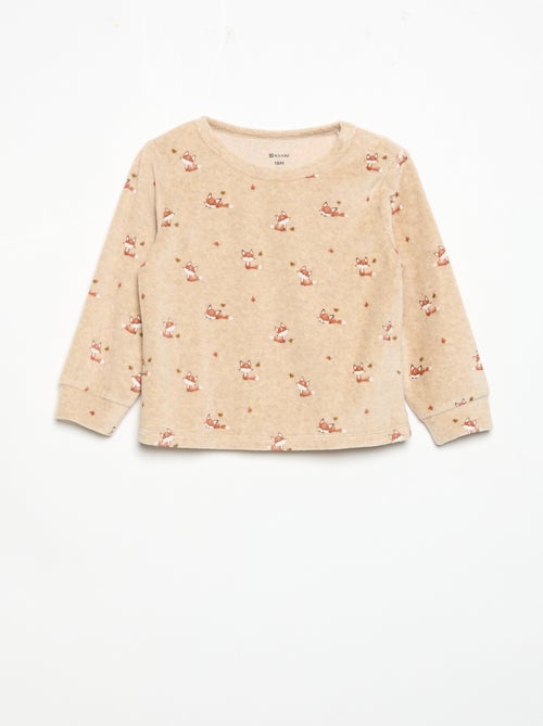 Pijama de 2 peças - Camisola + calças - Kiabi