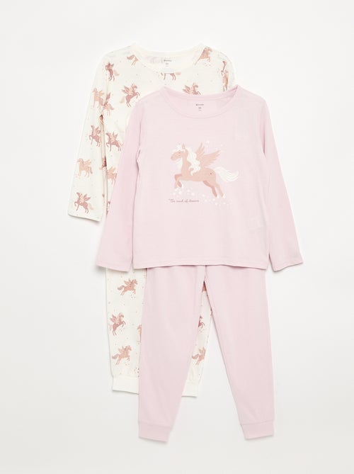 Pijama de 2 peças - Pack de 2 - Kiabi