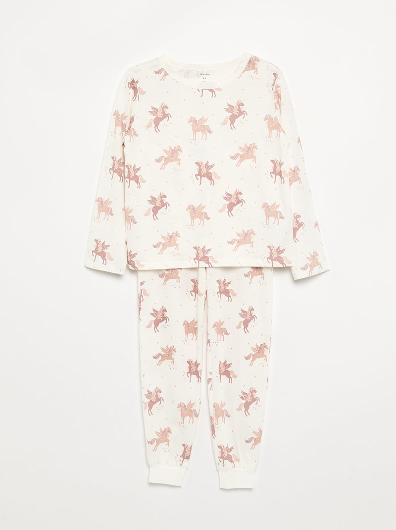 Pijama de 2 peças - Pack de 2 Rosa - Kiabi