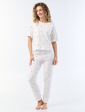 Pijama de 2 peças - t-shirt + calças