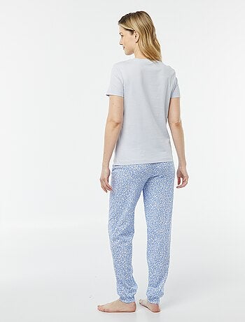 Pijama de 2 peças - t-shirt + calças estampado
