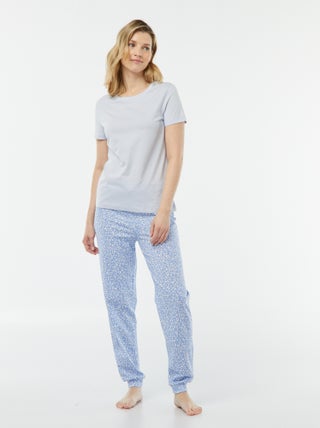 Pijama de 2 peças - t-shirt + calças estampado