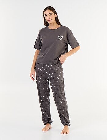 Pijama de 2 peças - t-shirt + calças