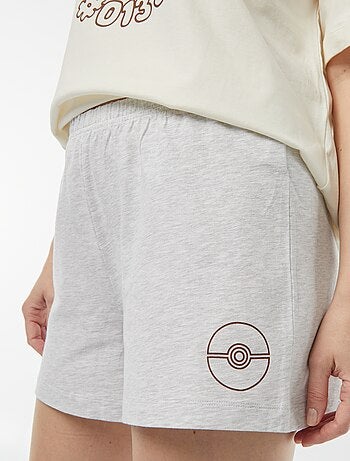 Pijama de 2 peças - t-shirt + calções 'Evoli'