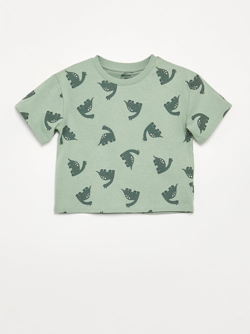 Pijama de 2 peças - T-shirt + calções - Kiabi Pijama de 2 peças - T-shirt + calções - Kiabi