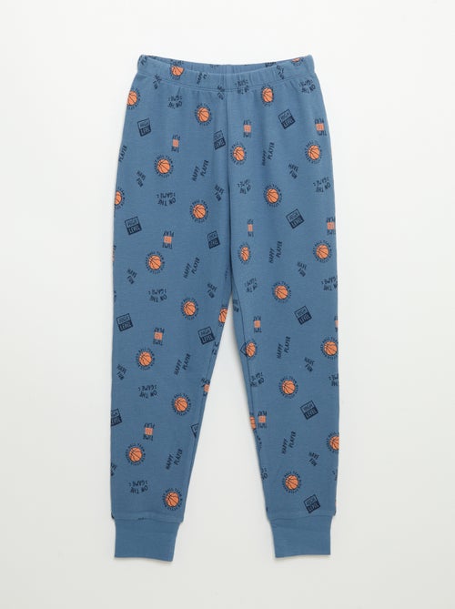 Pijama de 2 peças - T-shirt de manga comprida + calças - Kiabi
