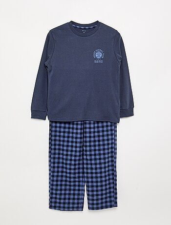 Pijama de 2 peças - T-shirt de manga comprida + Calças