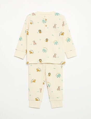 Pijama de 2 peças - T-shirt de manga comprida + calças