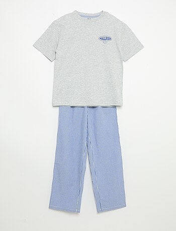 Pijama de 2 peças - T-shirt de manga curta + calças