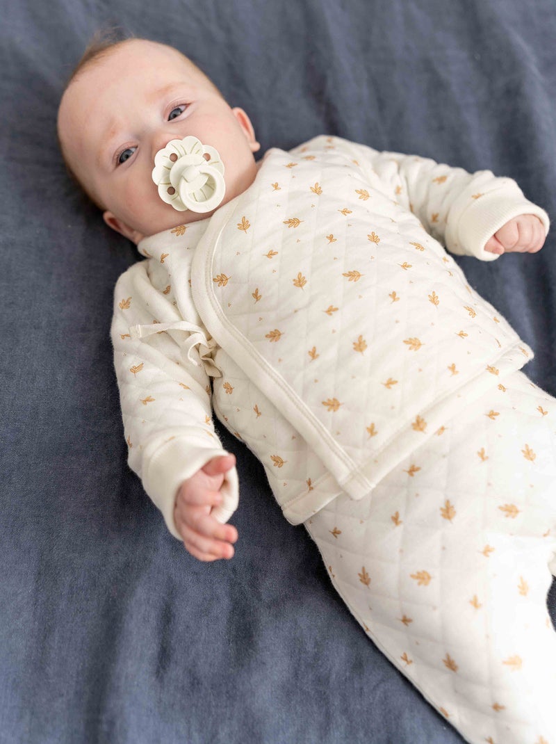 Pijama de 2 peças acolchoado BRANCO - Kiabi