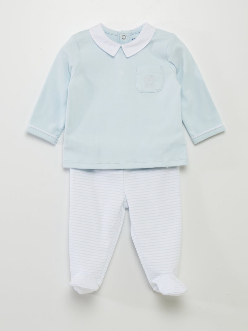 Pijama de 2 peças AZUL - Kiabi