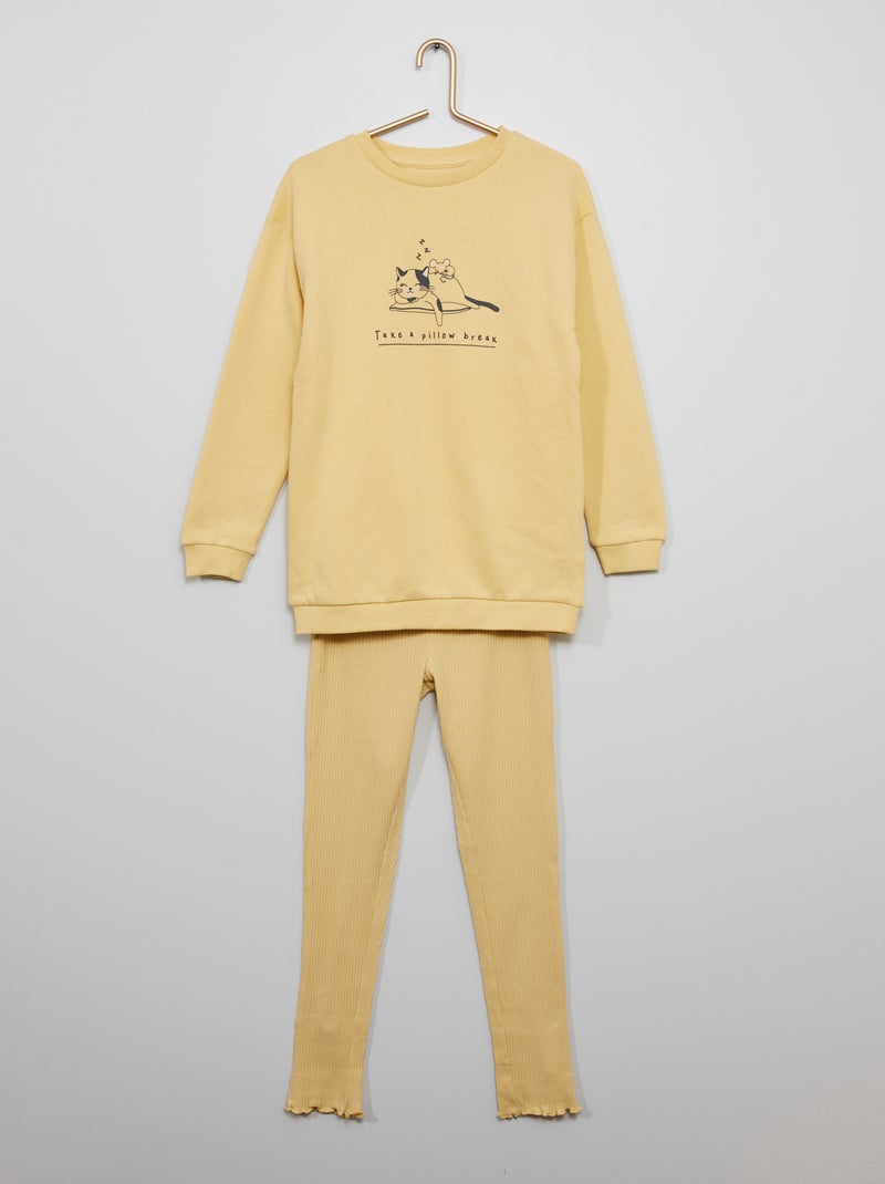 Pijama de 2 peças BEGE - Kiabi