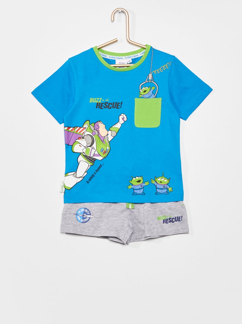 Pijama de 2 peças 'Buzz Lightyear' 'Toy Story' Azul/ Cinza - Kiabi