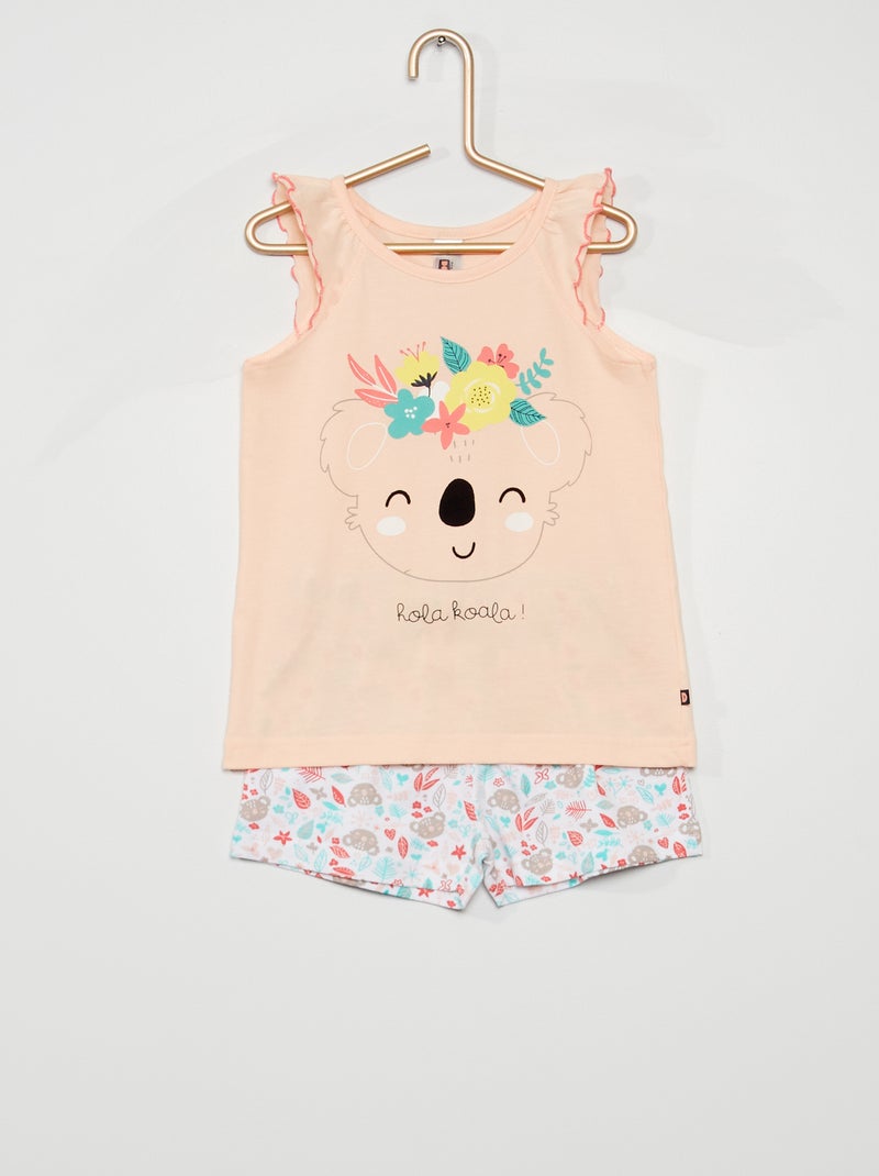 Pijama de 2 peças 'Coala' Rosa - Kiabi