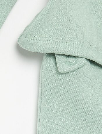 Pijama de 2 peças com aspeto aveludado