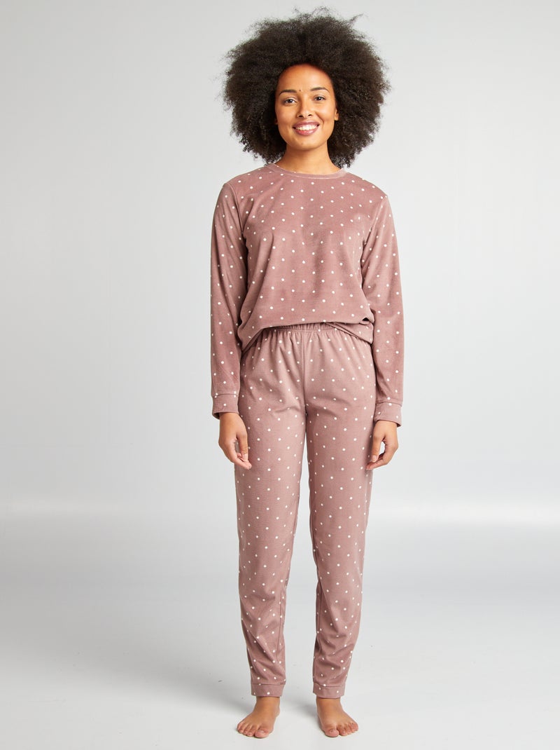 Pijama de 2 peças com estampado ROSA - Kiabi