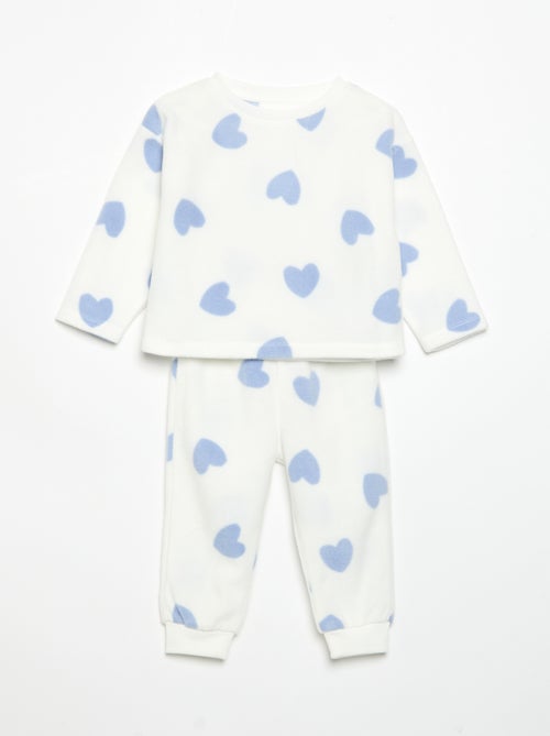 Pijama de 2 peças de polar - Kiabi