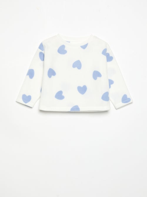 Pijama de 2 peças de polar - Kiabi