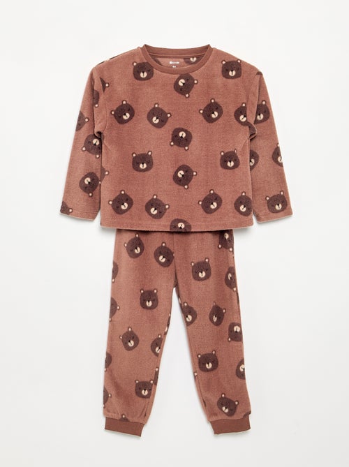 Pijama de 2 peças de polar - Kiabi Pijama de 2 peças de polar - Kiabi