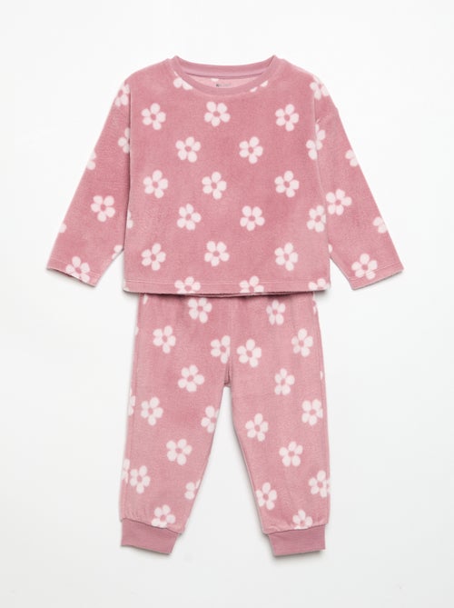 Pijama de 2 peças de polar - Kiabi