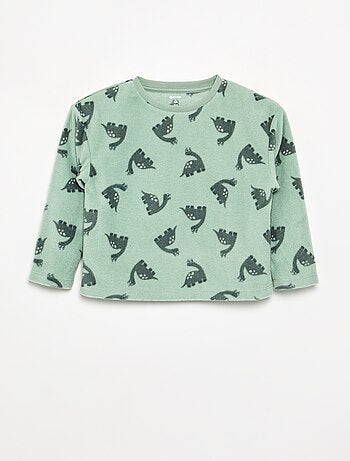 Pijama de 2 peças de polar
