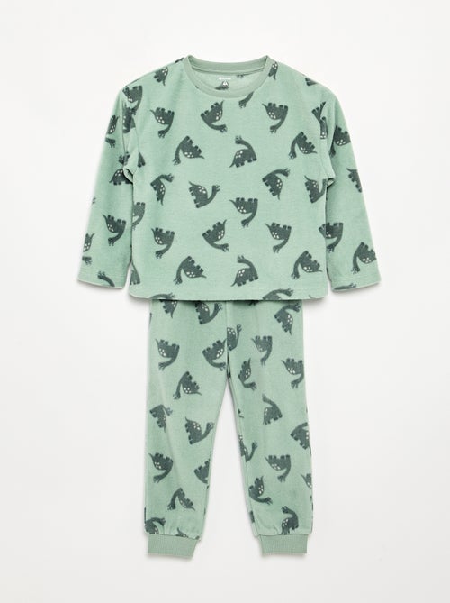 Pijama de 2 peças de polar - Kiabi Pijama de 2 peças de polar - Kiabi