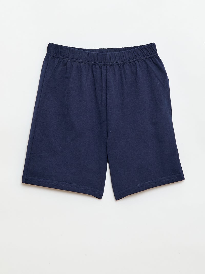 Pijama de 2 peças 'Disney' calções + T-shirt Azul - Kiabi