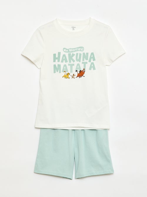 Pijama de 2 peças 'Disney' calções + T-shirt - Kiabi