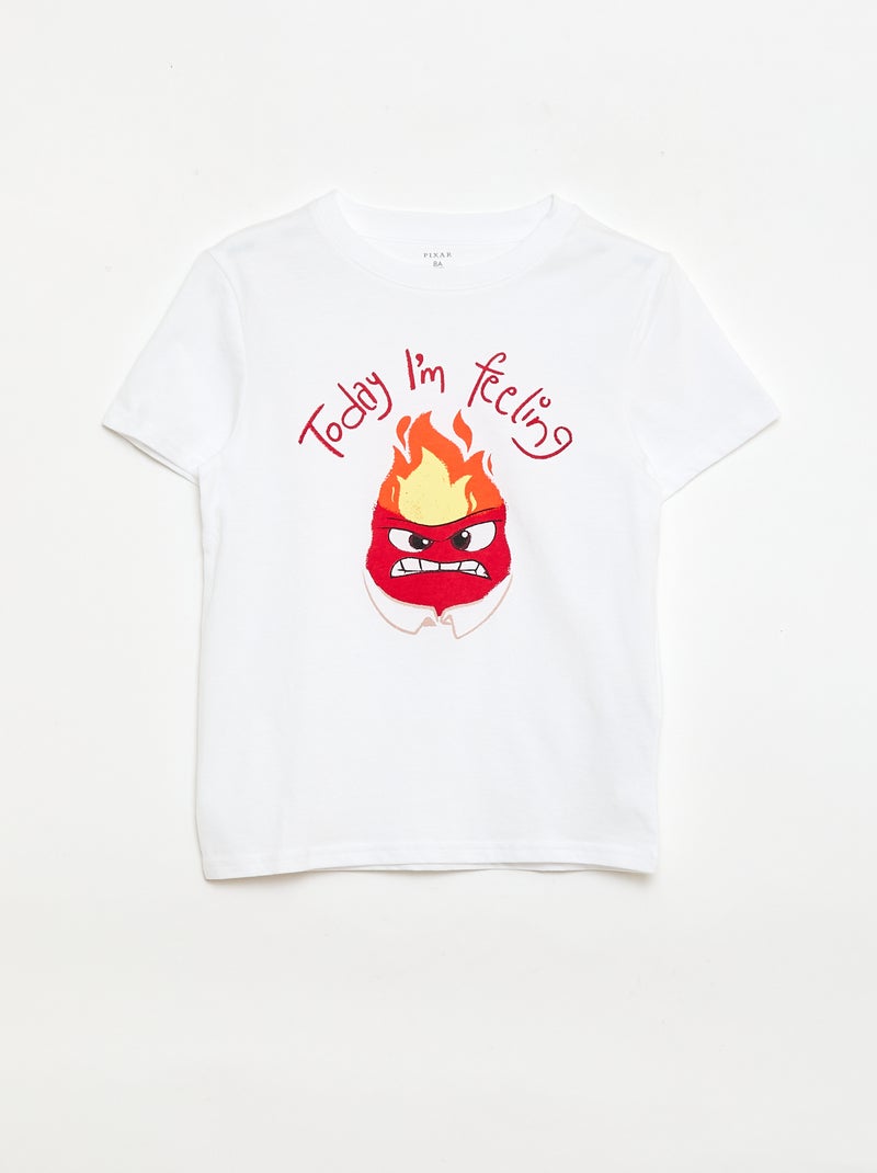 Pijama de 2 peças 'Disney' calções + T-shirt Branco - Kiabi
