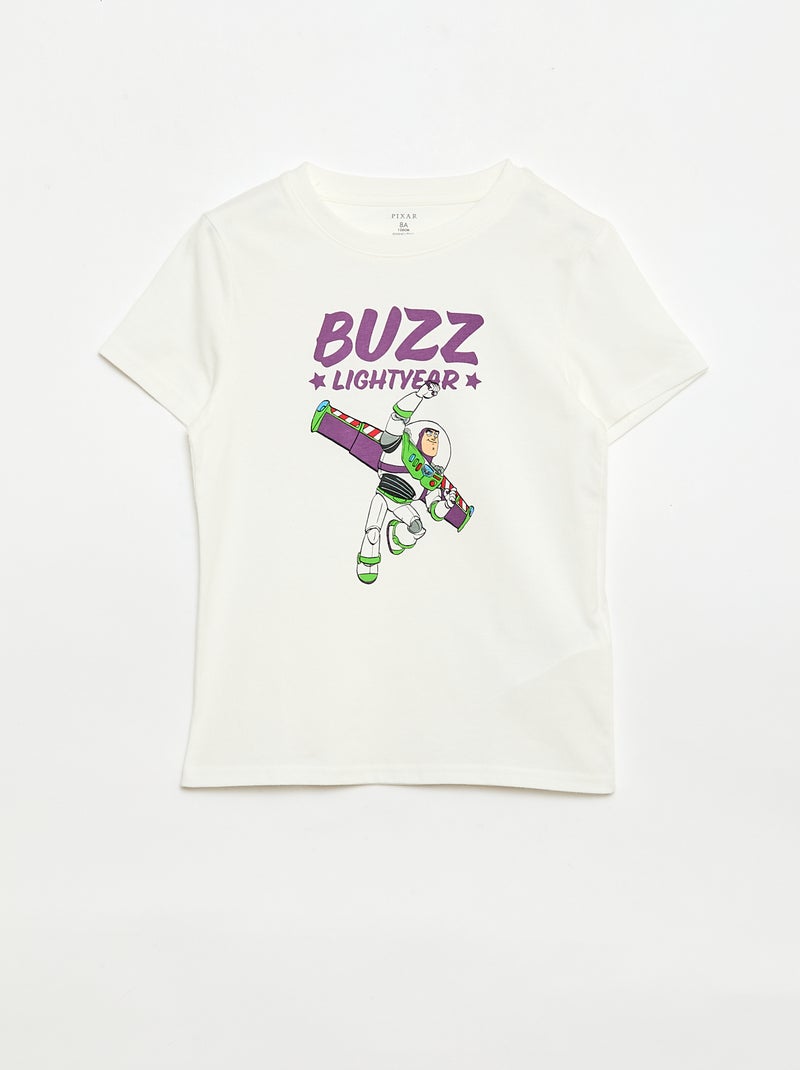 Pijama de 2 peças 'Disney' calções + t-shirt Branco - Kiabi