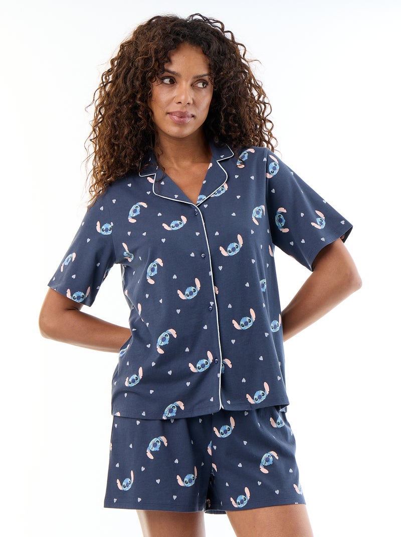 Pijama de 2 peças 'Disney' em algodão estampado Azul - Kiabi