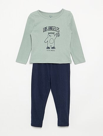 Pijama de 2 peças em jersey