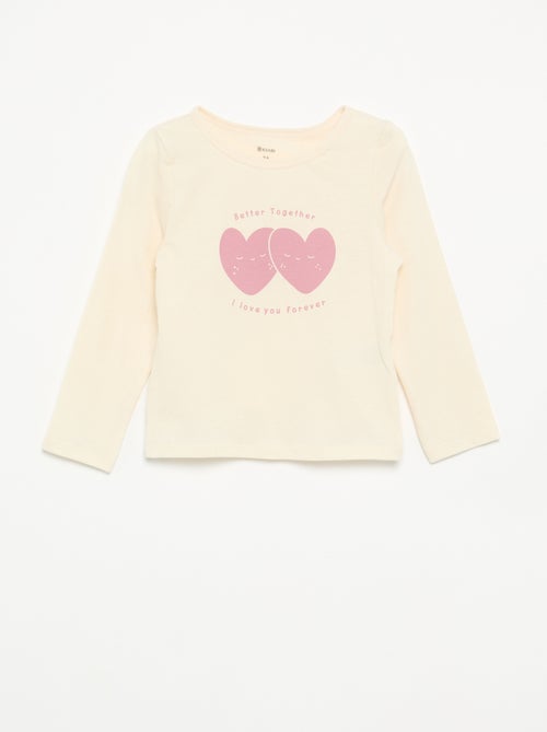 Pijama de 2 peças em jersey - Kiabi Pijama de 2 peças em jersey - Kiabi