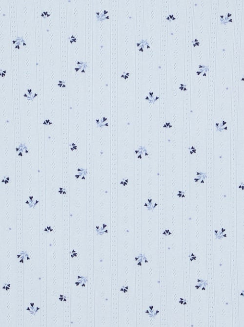 Pijama de 2 peças em malha pointelle - Kiabi