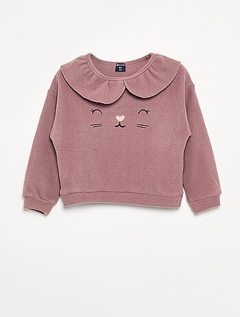 Pijama de 2 peças em malha waffle - Camisola + calças